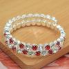 Squisito Bracciale da Sposa con Strass Esagerati per Esibizione sul Palco
