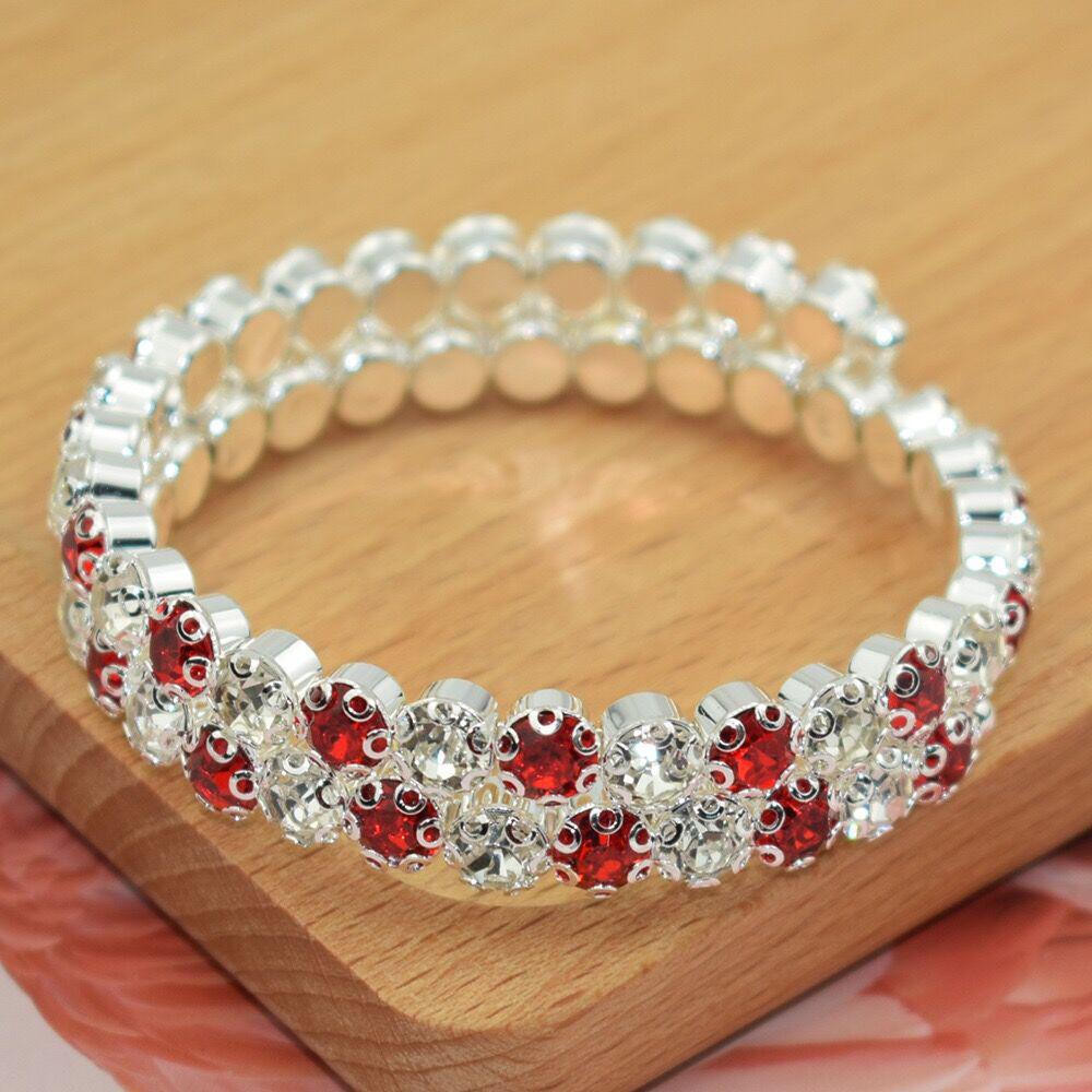 Изысканный преувеличенный стразовый свадебный браслет для сценического выступления