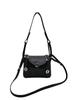 New First-layer Cowhide Lindy Bag, Genuine Leather Shoulder Messenger Bag, Fashionable Doctor Bag, Mini Bag, Silver Buckle, Silver.