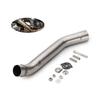 Motorcycle Exhaust Muffler Link Middle Tube Connect Pipe For KAWASAKI Z750 Z 750 2004 2005 2006 2007 2008 Fits 51Mm