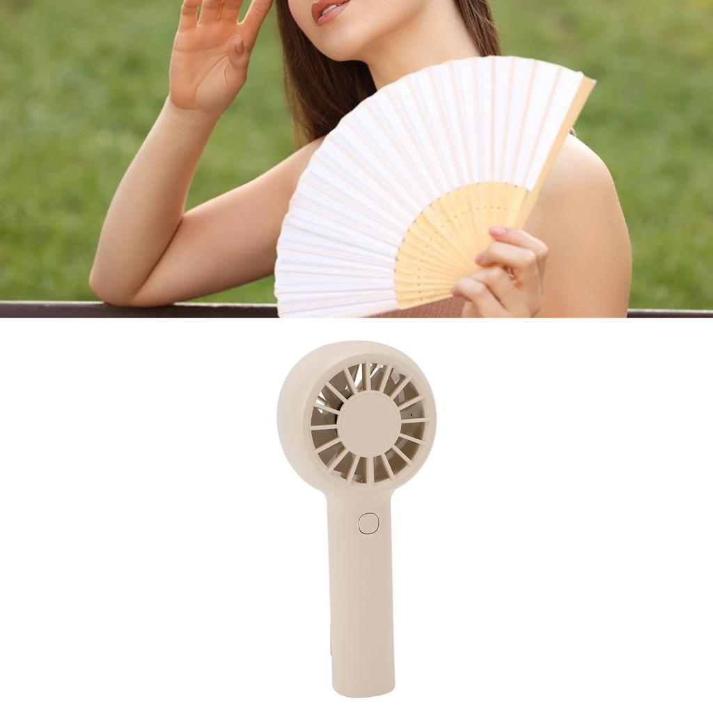 Handheld Fan 5 Speed Silent 5.5h Running Portable Fan with Buckle for Outdoor Beach Camping