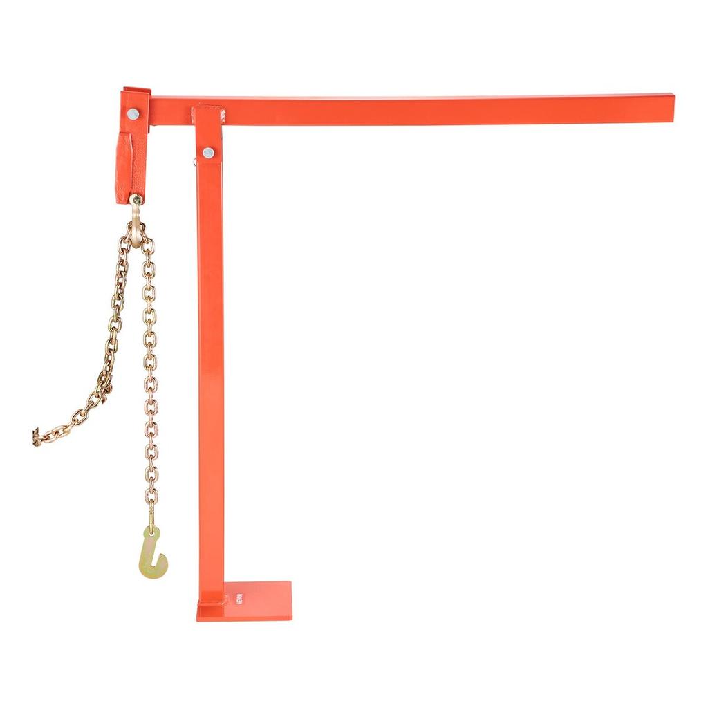 Estrattore per Pali a T da 78 cm, Estrattore per Pali di Recinzione Robusto con Catena di Sollevamento da 109,2 cm, Acciaio Resistente alla Ruggine, Strumento Salvaspazio per Rimuovere Pali a T per Recinzioni Rotonde