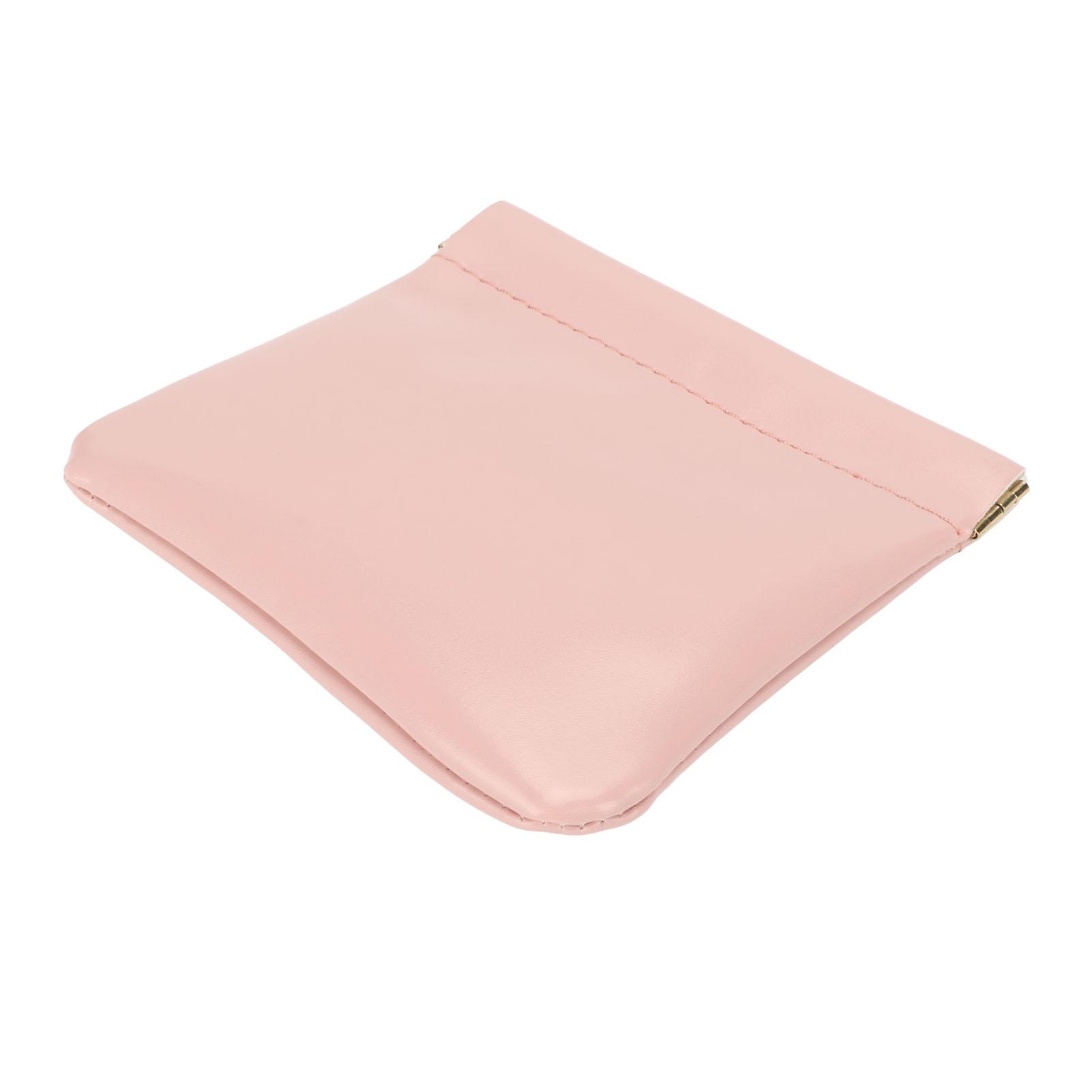 

Lipstick Bag PU Leather Waterproof Automatic Closure Portable Cosmetic Bag for Travel Outing