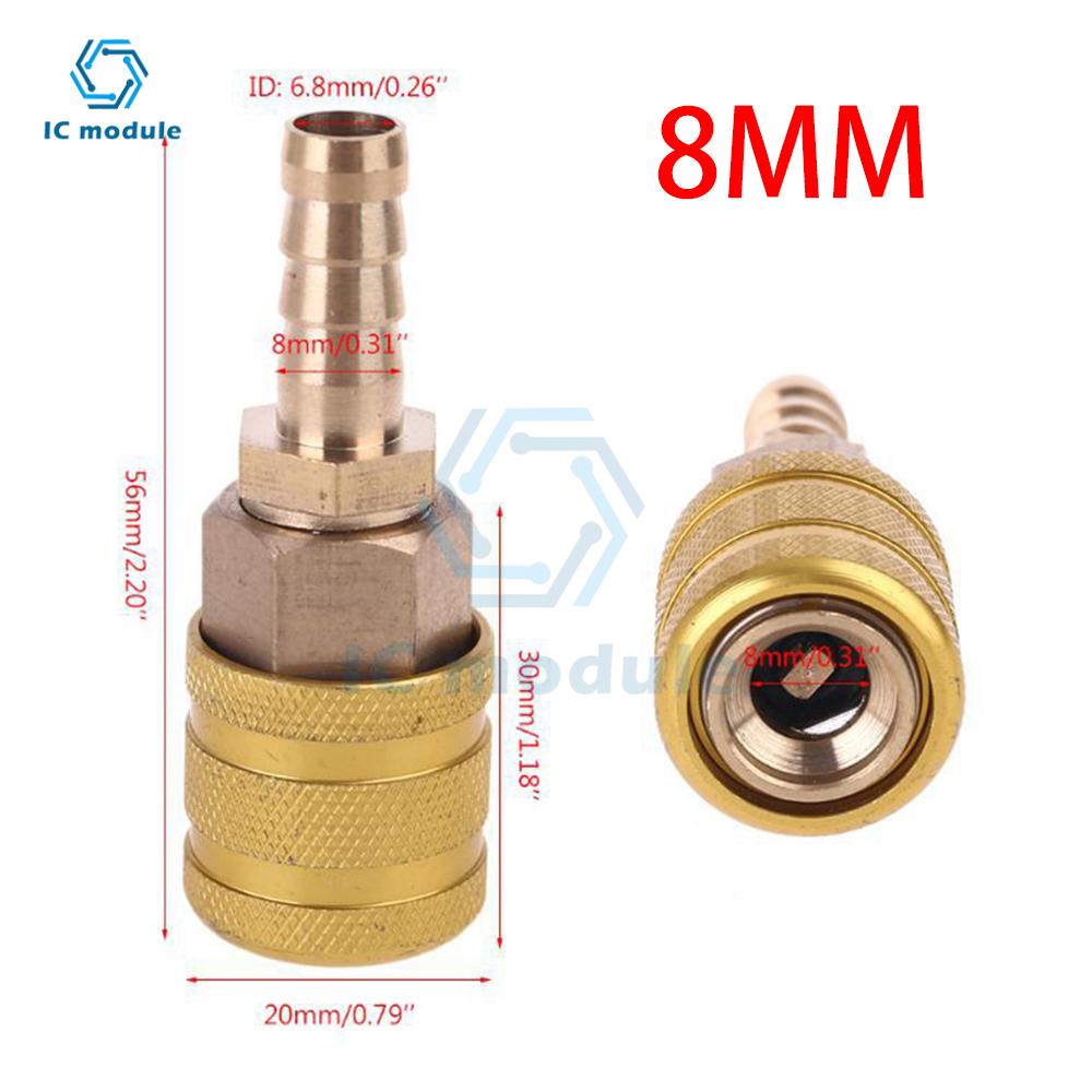 6mm/8mm Car Tire Valve Clip Pump Nozzle Clamp Solid Brass Quick Connect The Inflation Connector Air Chuck Inflator Pump Adapter