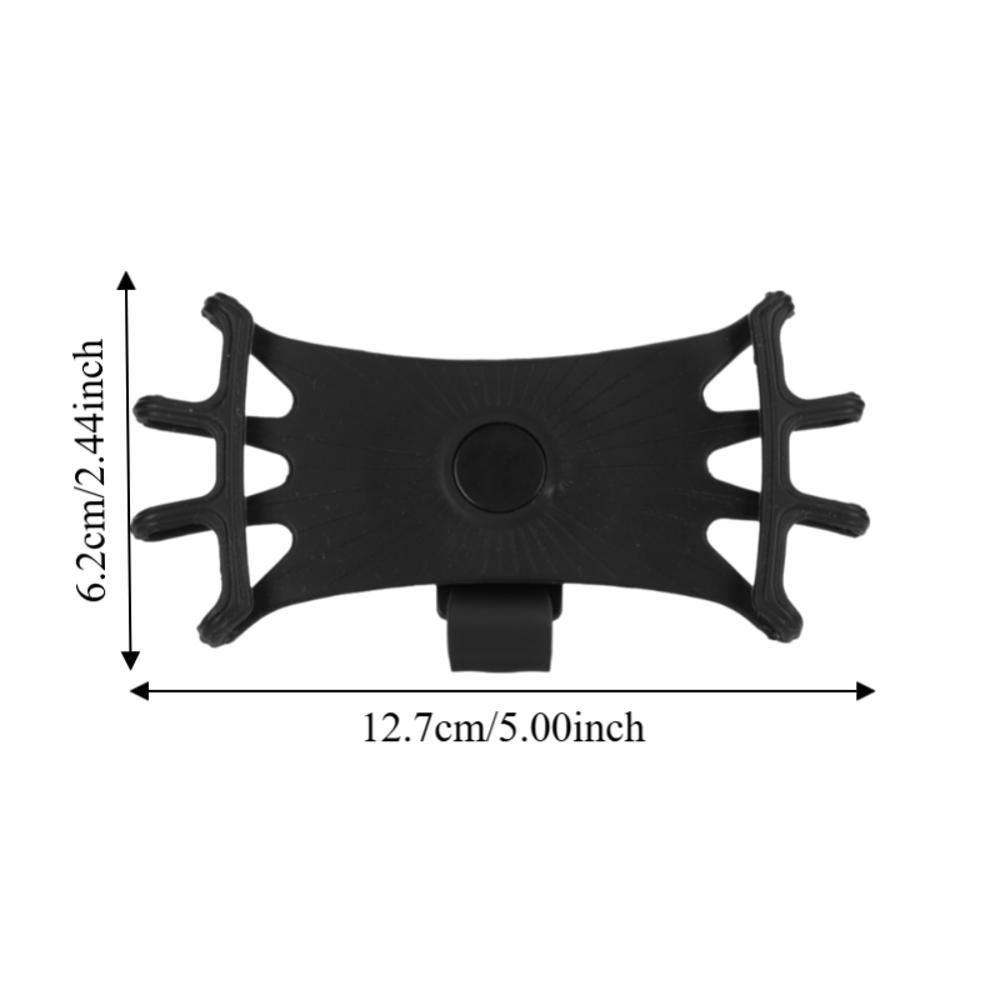 2 Pcs Silicone Bike Phone Mount Shockproof Motorcycle Phone Mount Mobile Phone Holder  Bicycle Use
