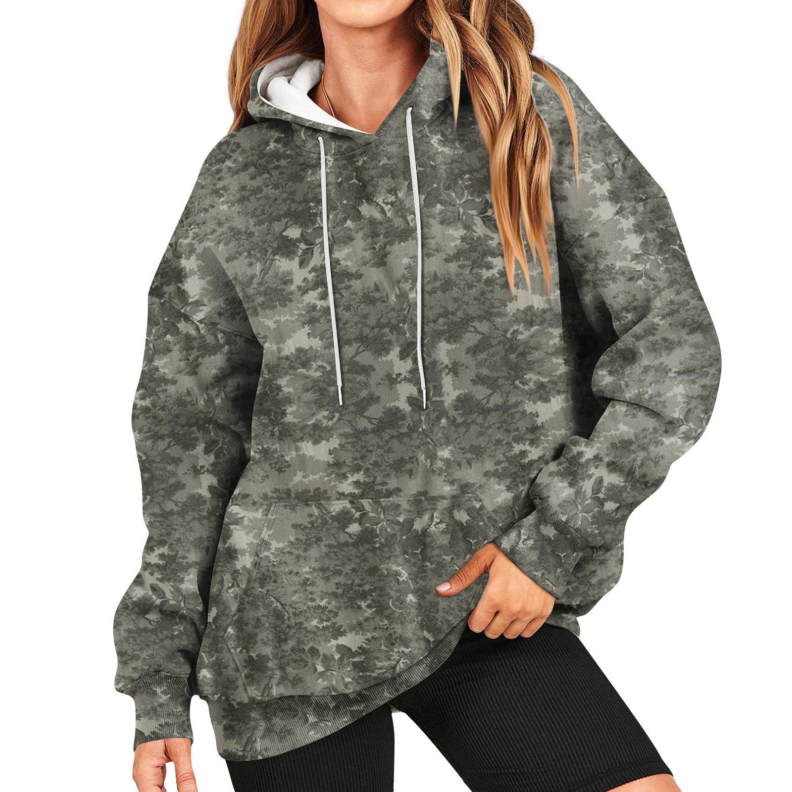 

Женская толстовка с принтом, повседневная удобная свободная легкая женская толстовка с длинным рукавом и круглым вырезом XL