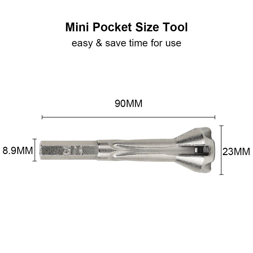 2.5/4 Square Automatic 5 Wire Universal Parallel Electrical Cable Wire Metal Drill Bit Stripping Twist Wire Tool Quick Connector