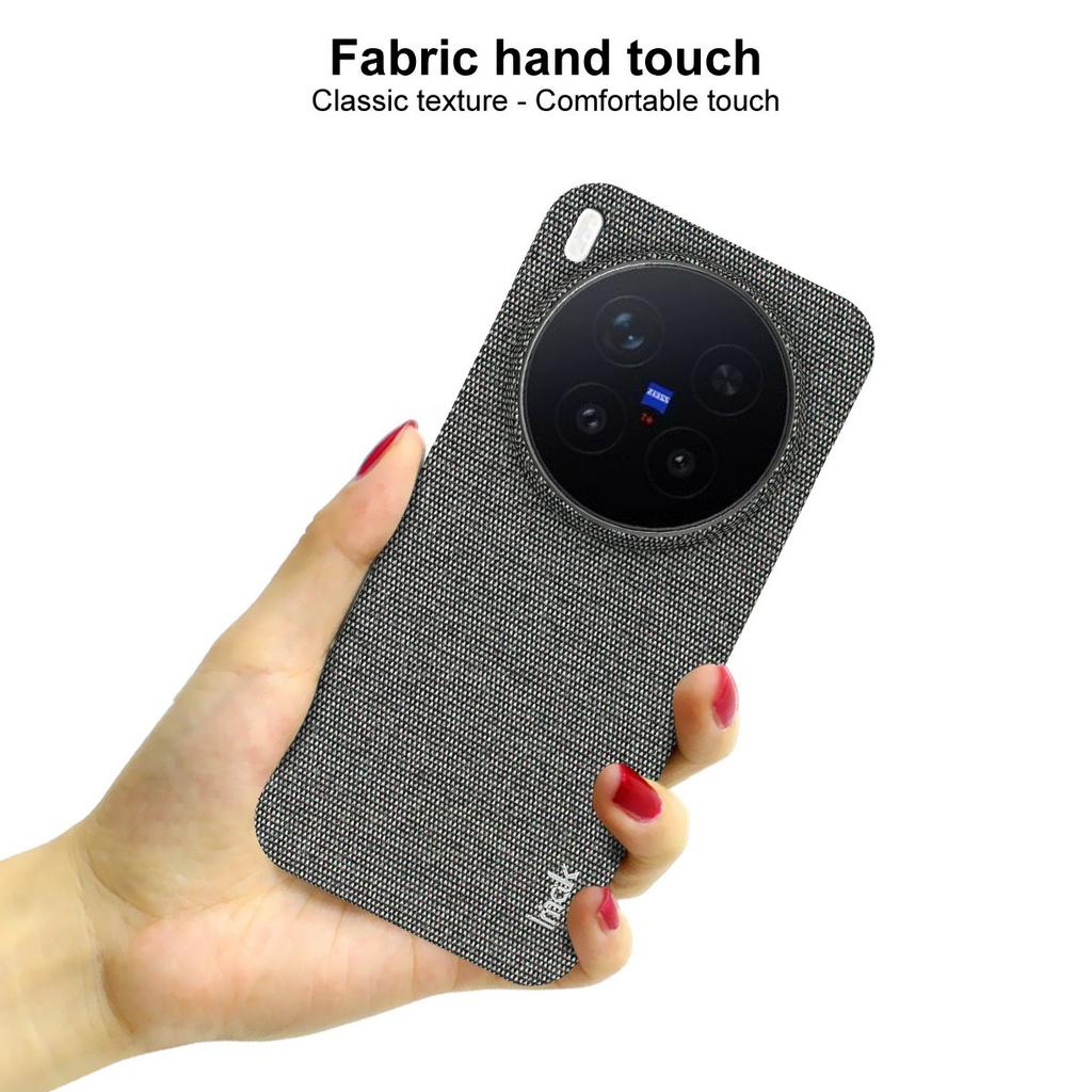 IMAK Ruiyi Series for Vivo X300 Pro 5G Case Fabric Texture Leather + PC Phone Back Cover