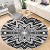 1pc Optical Illusion Pattern Carpet for Office Non-Slip, Round Carpet, Soft & Comfortable, Carpet for Office, Lightweight Round Floor Mat Yy251226066