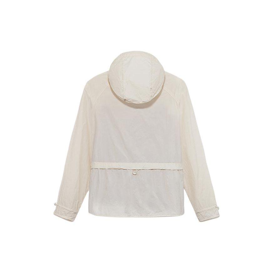 Timberland Einfarbig Sonnenschutz Kühlendes Gefühl Wasserabweisend Kapuzenjacke Damenjacken Vintage-Weiß A66FQ-CM9