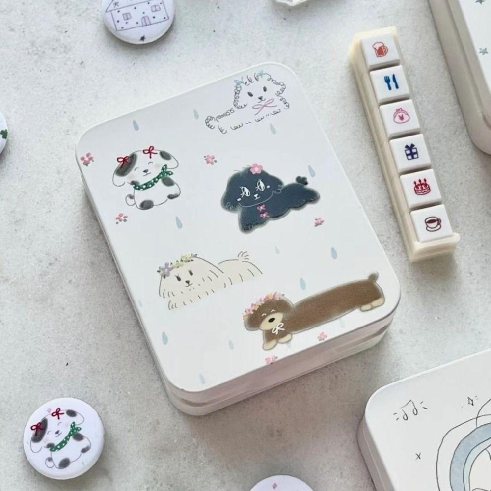 Portable Photocard Storage Box Cute Hair Clip Case New Stationery Case