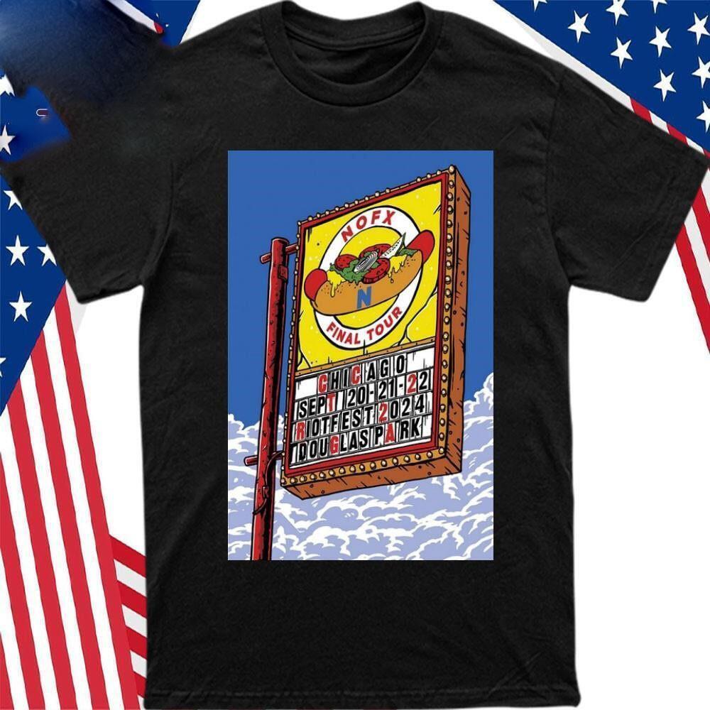 SALE Nofx Final Tour 2024 Chicago Il Poster Shirt For Unisex All Size S-5Xl Unisex T-Shirt