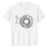 Vintage Distressed Vinyl Record Turntable Modal TShirt Retro DJ Phonograph Music Graphic Art Print Soft Modal Fabric Casual Tee
