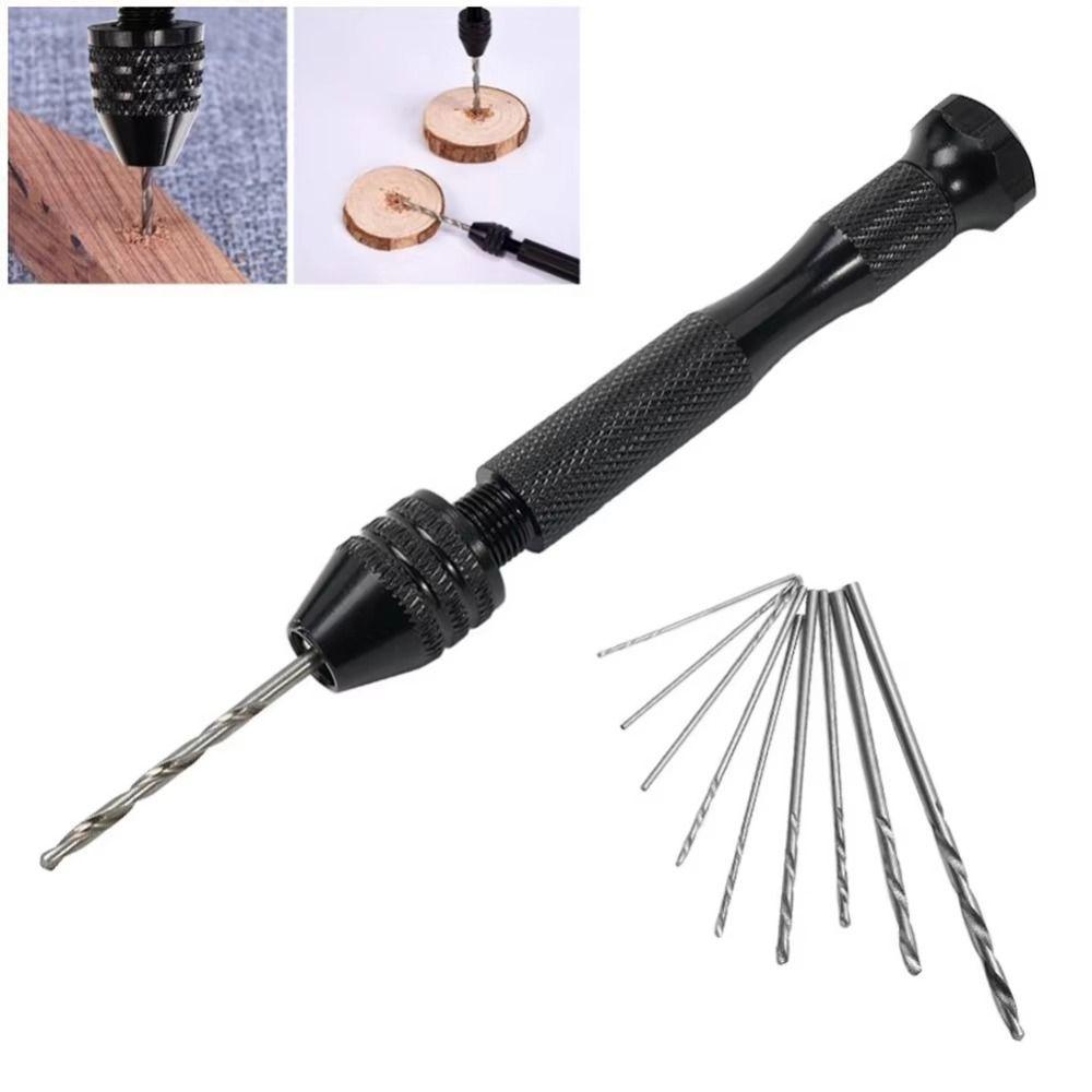 Pin Vise Hole Maker Micro Twist Mini Hand Drill Rotary Tool Hand Twist Drills Set  Jewelry Making