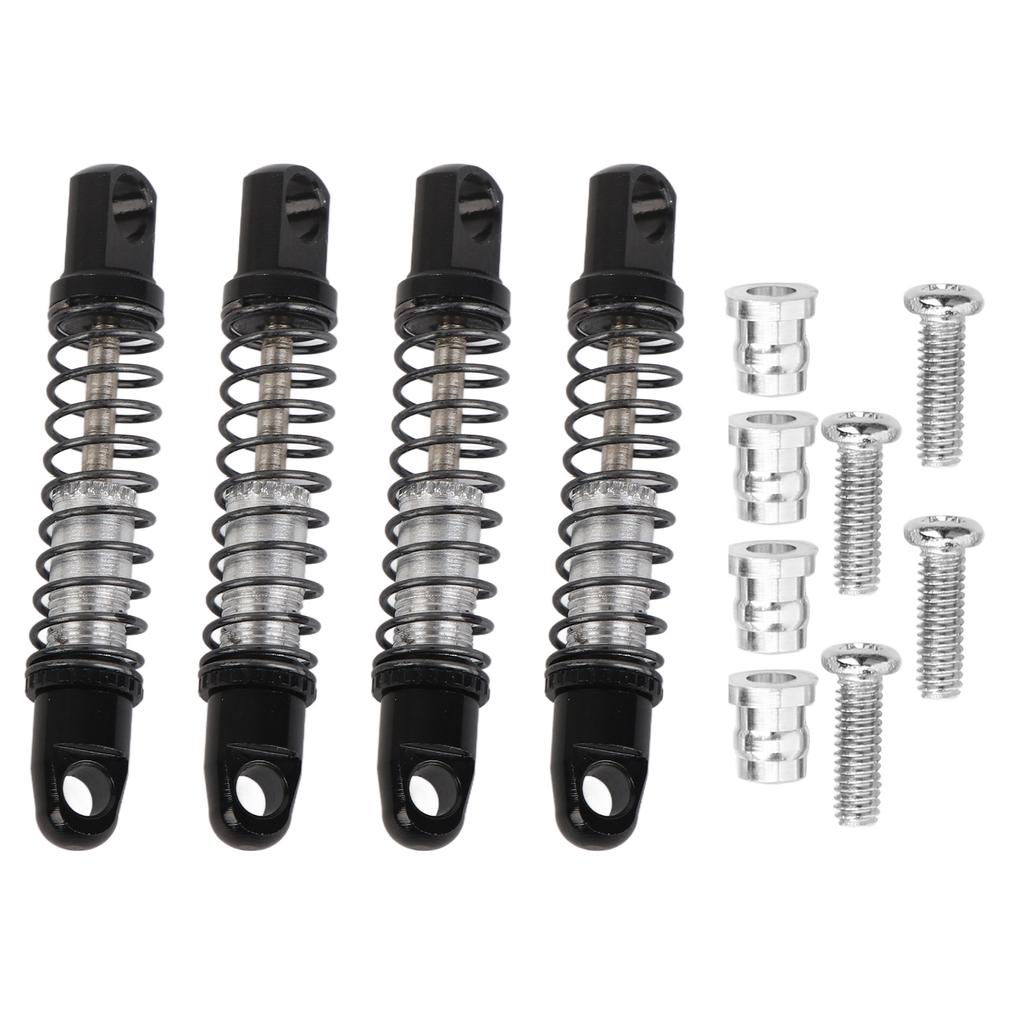 Metal Shock Absorbers Spring Damper Replacement for XIAOMI Suzuki Jimny 1 16 RC CarBlack