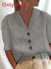 Casual Womens Shirt With 3d Print And V Neck For Streetwear Fashion