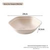 Yudefeng 1300ml Hexagonal Disposable Pulp Salad Bowl