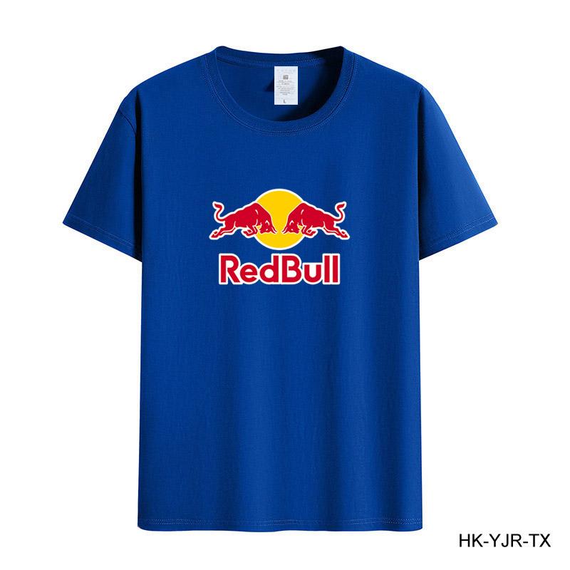 Red Bull Summer Men's T-shirt High Quality Cotton Short-sleeved Print T-shirt Women's T-shirt Fashion Sports Shirt Casual Jogging Top