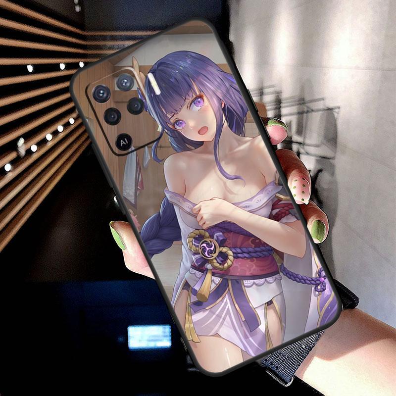 Genshin Impact Sexy Cute Girl Case For Oppo A74 A54 A94 A80 A60 A40 A18 A38 A58 A78 A98 A96 A76 A16 A15 A17 A57 A77 A5 Pro