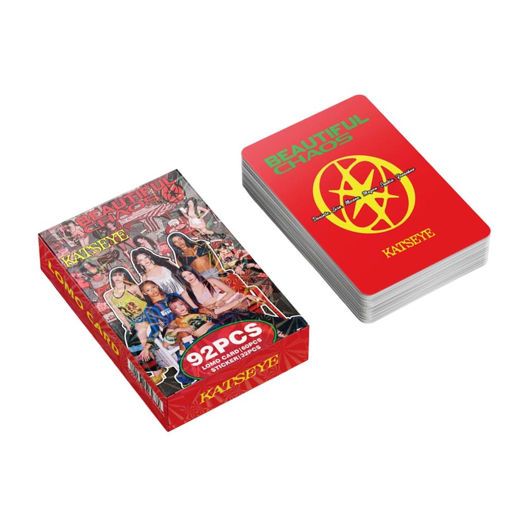 60 LOMO Cards, 32 Stickers, Multinational Girl Group Returns With BEAUTIFULCHAOS Support Photo Cards And Stickers