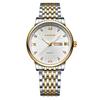 Men Quartz Wristwatch Round Dial Band Rhinestone Day Date Display Luxury Business Male Wrist Watch Fashion Watch Gift For Men