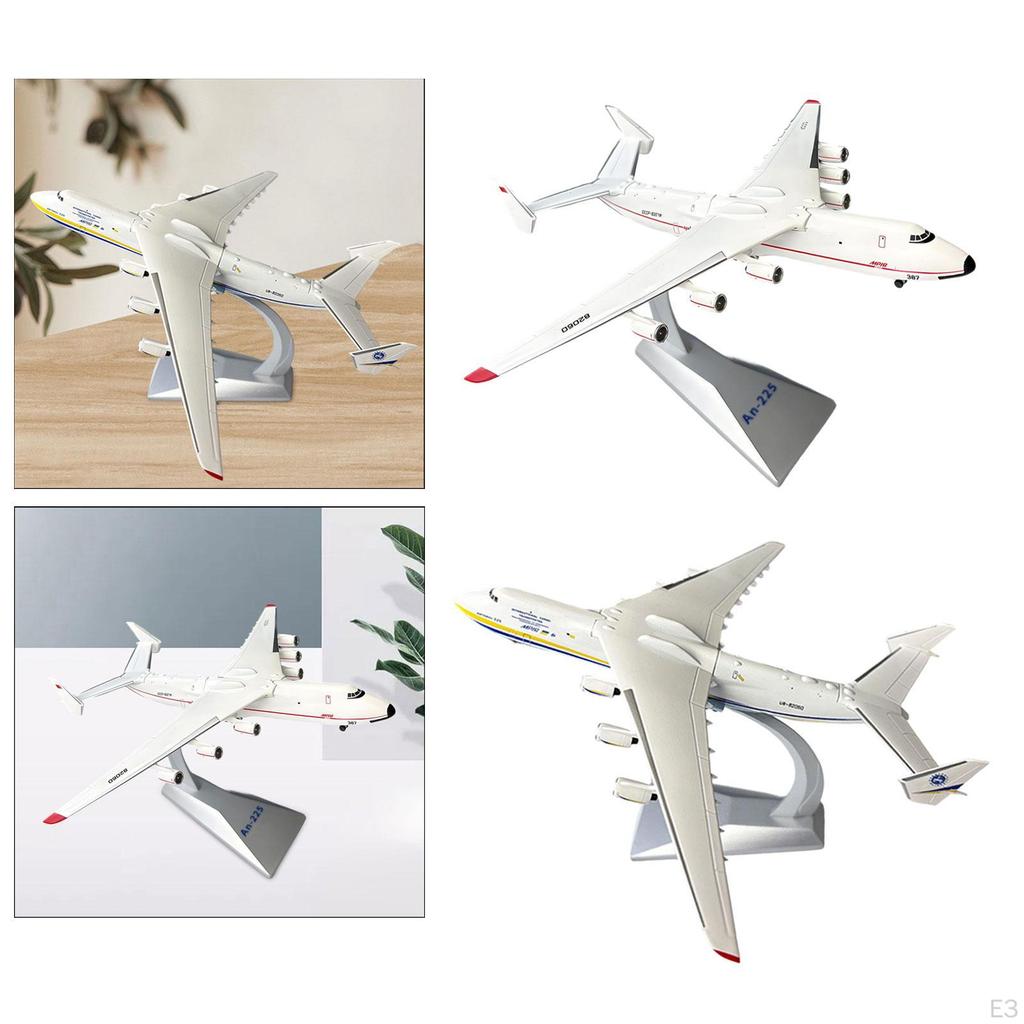 1:400 Scale AN225 Transport Aircraft Model Desktop Decoration for Bookshelf Ukraine