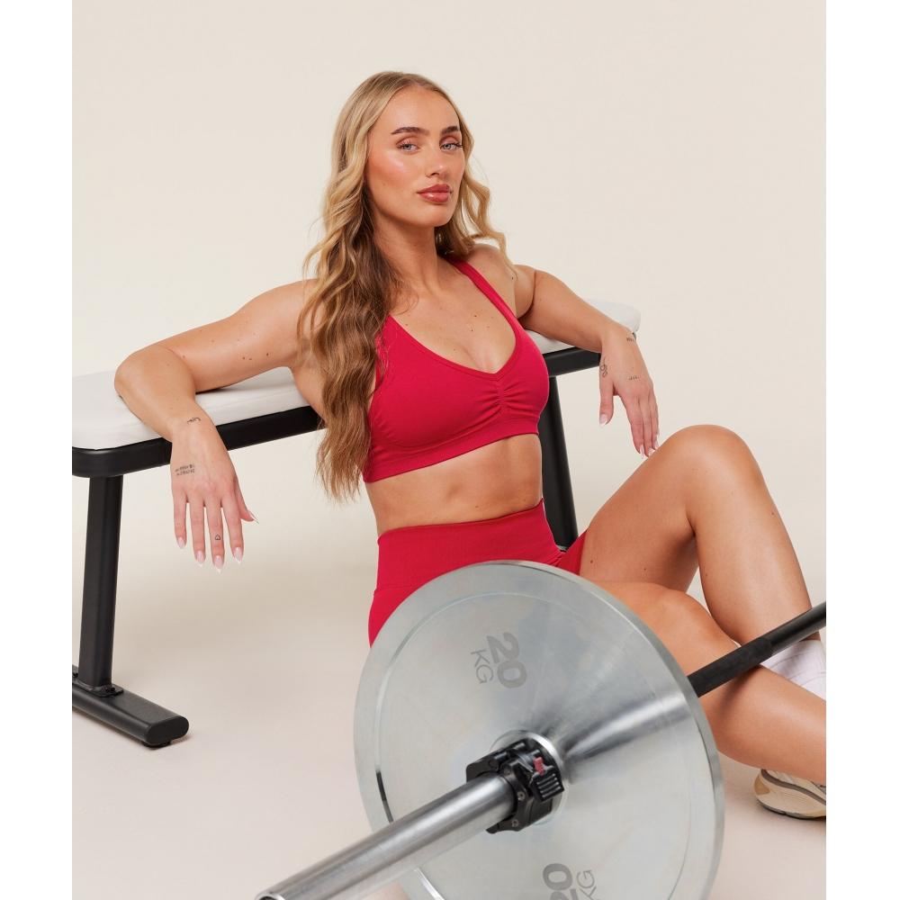 Gymshark Lift Seamless Sports Bra Carmine Red B5c9a Rbqw