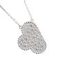 Elegant Four-Leaf Clover Necklace: Luxe Design in V Gold & Copper with Full Diamond Accents for Women