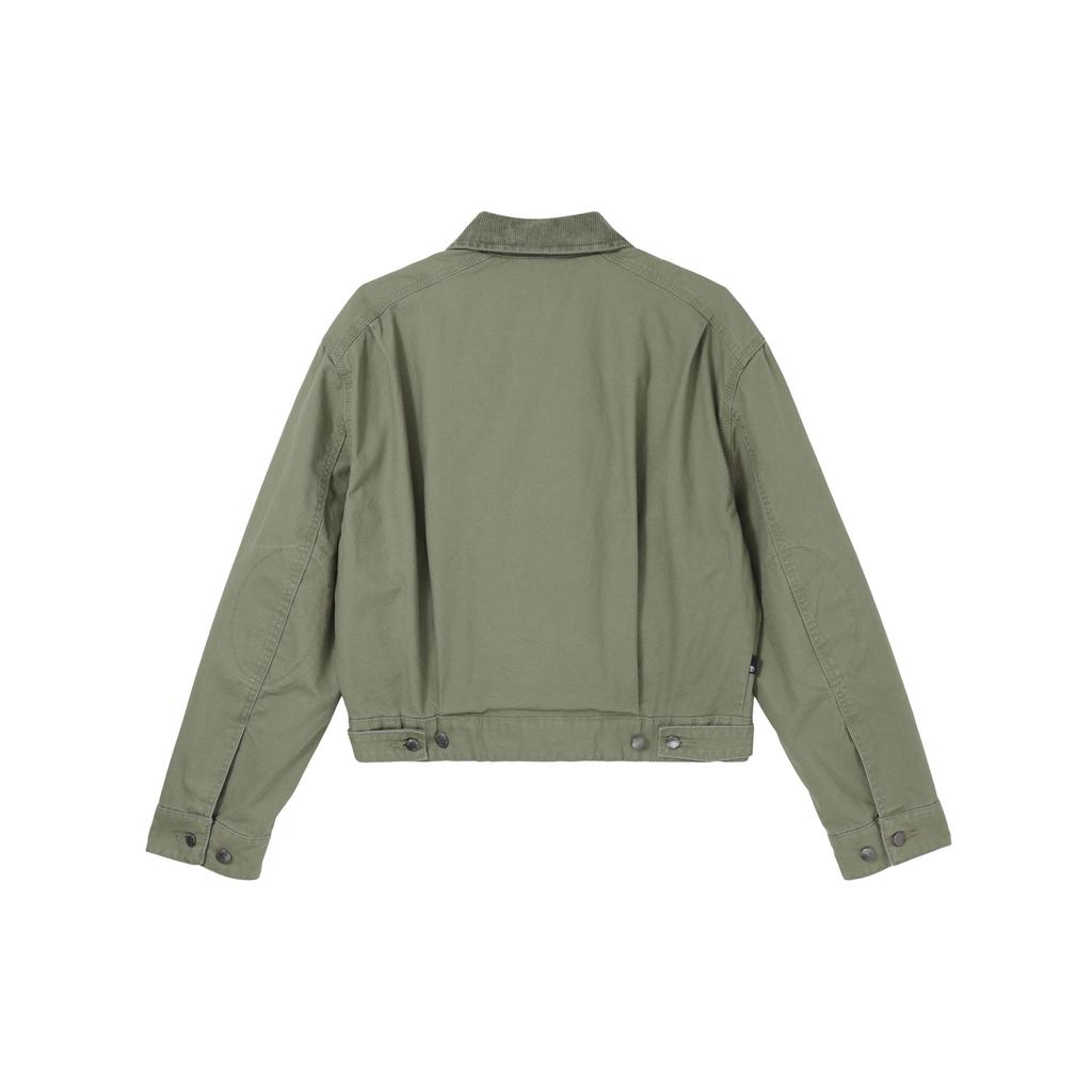 Timberland Strafford Solid Color Outdoor Casual Zip Short Collar Work Jacket Women Jacket Green A5VJ7-590