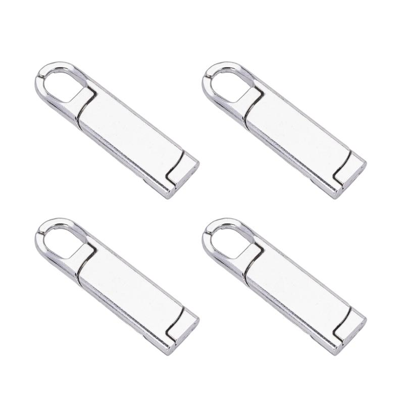 4Pcs Zippers Puller Replacement Detachable Zippers Pulls Zippers Replacement Sliders for Clothing Suitcases Luggage Tents