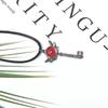 Hazbin Anime Hotel Schlüssel Halskette Liebesherz Flügel Anhänger Halskette Für Frauen Männer Choker Cosplay Accessoires Schmuck Geschenke