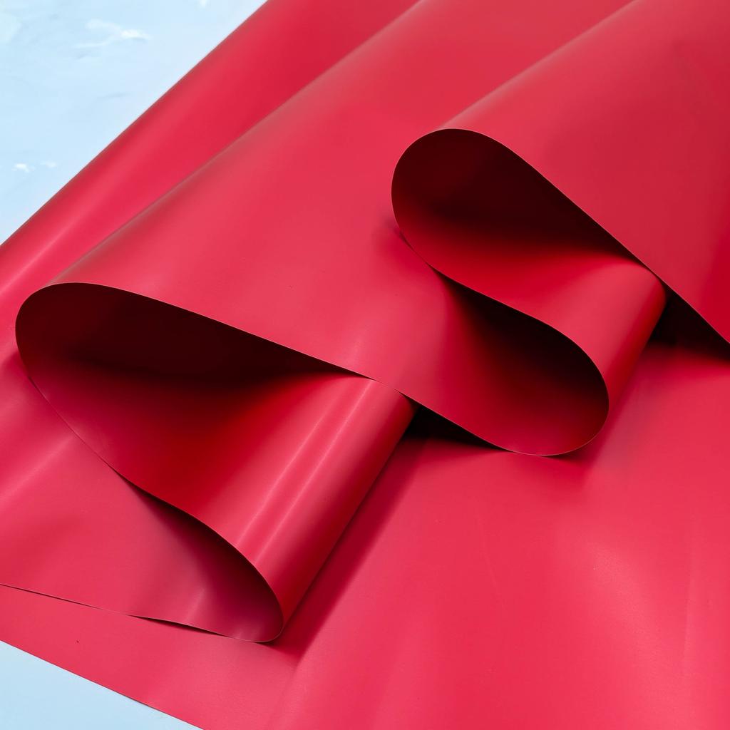 Folia Florystyczna - "Elegant" Czerwona - Rolka 58Cm X 10M