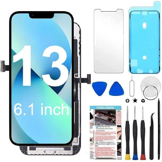 for iPhone XR Screen Replacement 6.1 inch,LCD Display Touch Screen Digitizer Assembly with Repair Tools, Compatible with Model A1984, A2105, A2106,