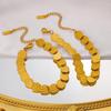 MeiShi Duo 18K Titanium Steel Ancient Coin Bracelet - Elegant INS Style Gift for Women