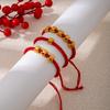 Ma Guochao Zodiac Bracelet, Natal Red Rope, Wufu Immediately Rich Woven Hand Rope, New Chinese Bracelet Jewelry