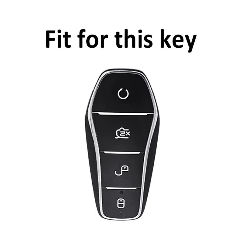 Zinc Alloy Car Remote Key Cover BYD Song PLUS Han EV Max Tang DM Qin PLUS Yuan Dolphin Atto 3 Keychain Car Accessories