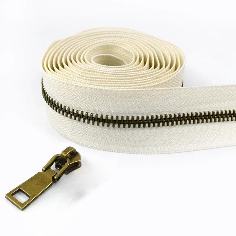 1/2/3/5M Meetee 5# Rollen-Metallreißverschlüsse mit Schiebern Tasche Schuhe Jacke Dekor Verschluss Reißverschluss nach Metern DIY Reparatur Nähzubehör