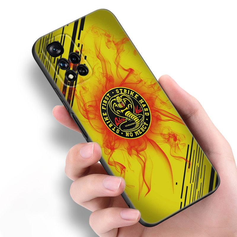 Cobra Kai Schlange Schwarz Silikon Handyhülle Für Xiaomi POCO X3 X4 NFC F5 M3 M4 M6 X5 X6 Pro F3 F4 GT 5G C55 C65 M5