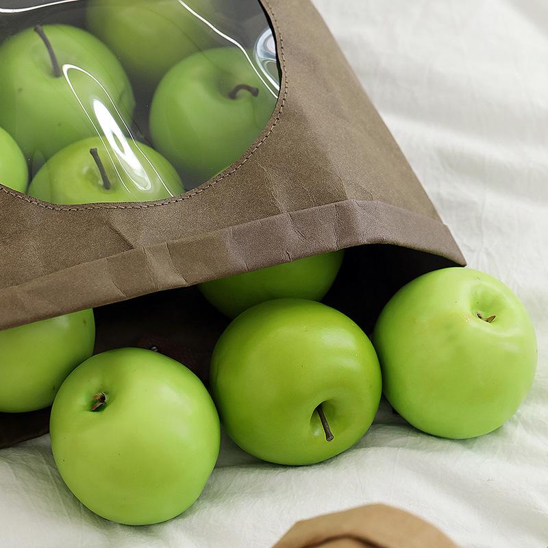 Green Apple Fruit Plate Décor for Dining, Showrooms, and Outdoor Picnic Photography