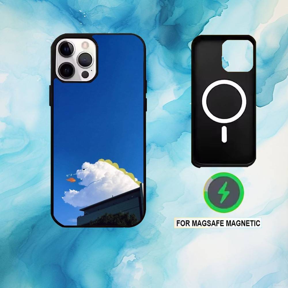 Cloudy Whimsy Phone Case For iPhone17,16,15,14,13,12,11 Plus,Pro Max Magnetic For Magsafe Wireless Charging