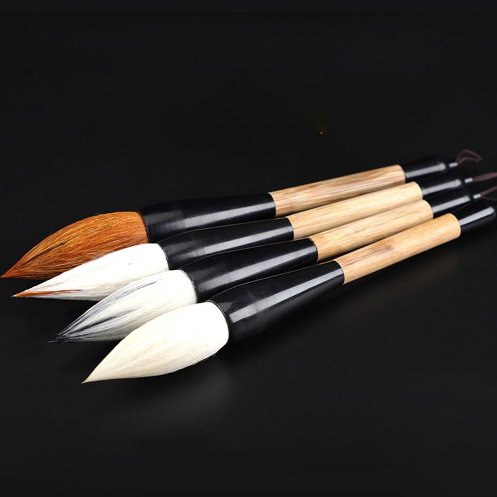 Rhapis Humilis Pole Calligraphy Brush Large Size Writing Brush Calligraphy Writing