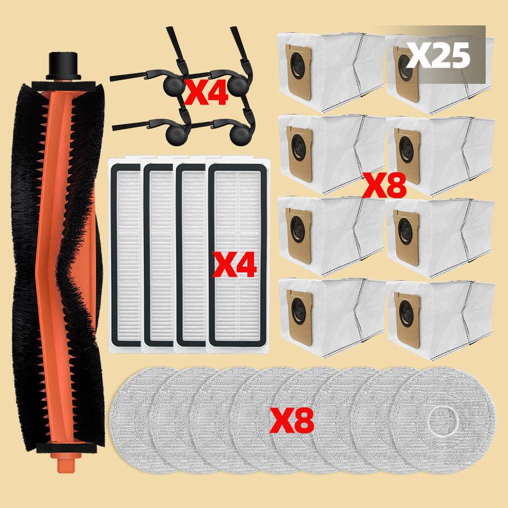 Fit For Xiaomi Robot Vacuum Mop 5C / OV42CN Vacuum Main Side Brushes Filters Mop Cloths Pads Dust Bag Accessories Replacement