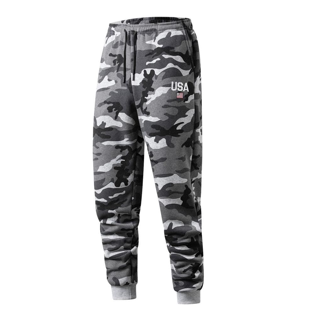 Men's Camouflage Casual Trousers Outdoor Leisure Sports Straight Leg Trousers