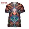 Colorful Animal Avatar 3D Printed Adult Casual Short Sleeved T-shirt