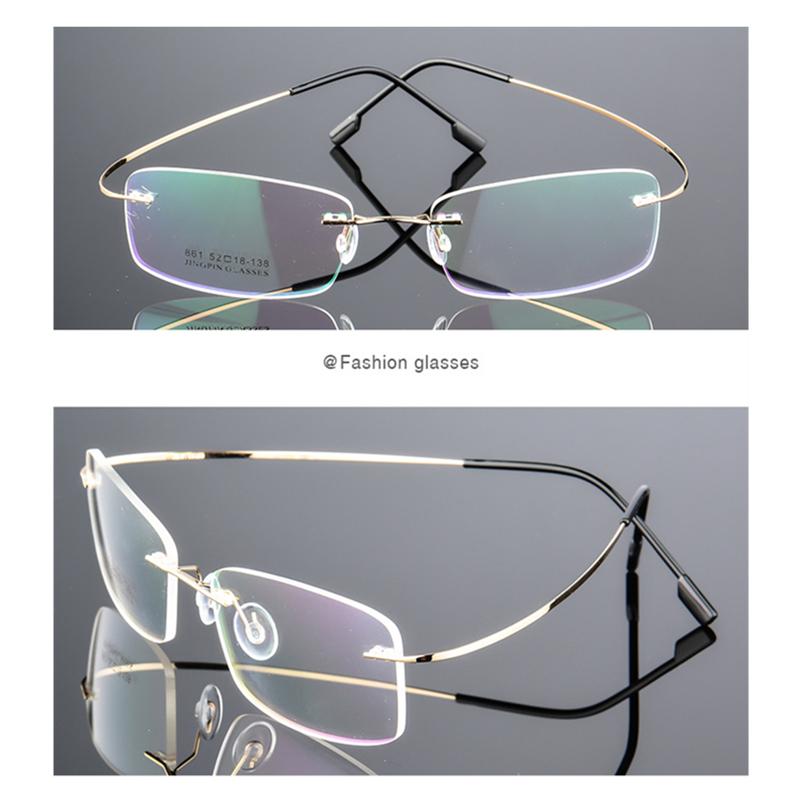 Flexibelt Ultralätt båglöst minne Titan Magnetiska läsglasögon Styrka +1,0~+4,0 Glasögon Presbyopiska glasögon Läsglasögon