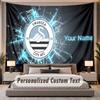 Custom Name Text Tapestry Swansea City FC Personalized Polyester Wall Tapestry For Bedroom And Room