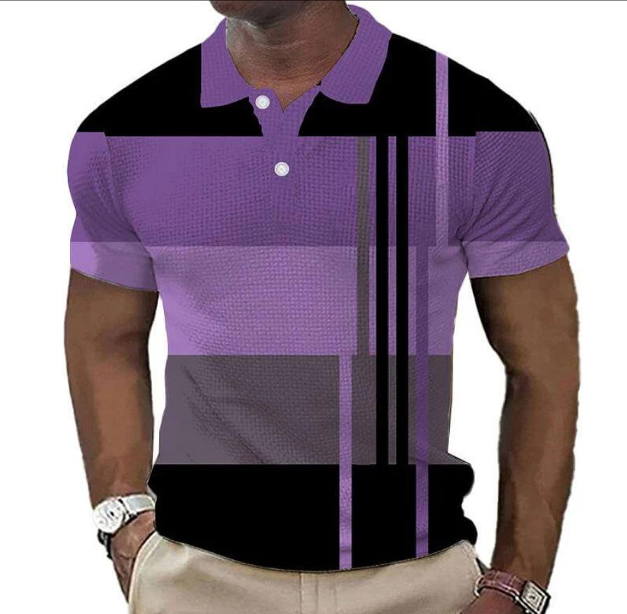 Stylish Long Sleeve Polo Shirt, Casual Men's Fashion Top