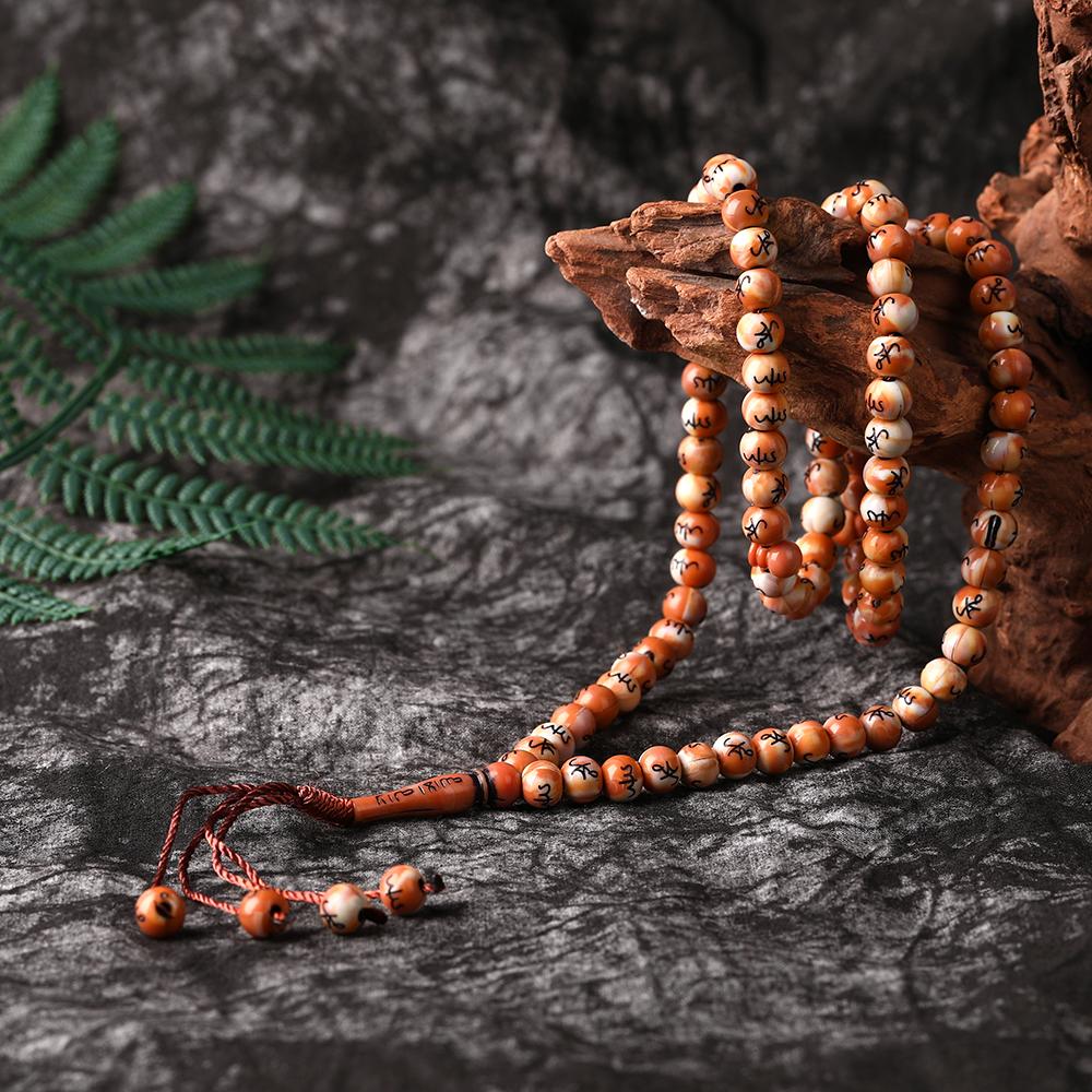 8mm Beads Bracelet Tassel Pendant 99 Muslim Prayer Meditation Yoga Necklace Bracelets Jewelry