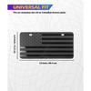 License Plate Frame,Car Accessories Front License Plate 6" X 12",Premium Quality Thick Durable Novelty 3D American Flag Aluminum Metal Car Tag