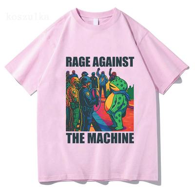 Casual Loose Cotton T-shirts Portland Frog Anti-ICE T Shirts Resist Frog Meme Clothing Summer Women Men Retro Breathable T Shirt